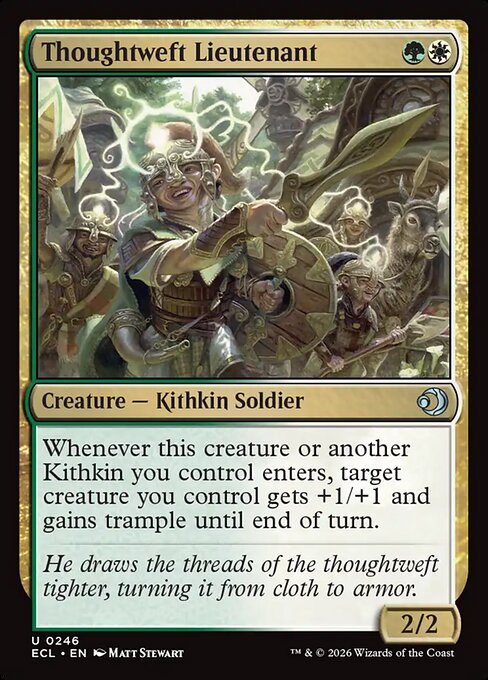 Thoughtweft Lieutenant #246 from Lorwyn Eclipsed