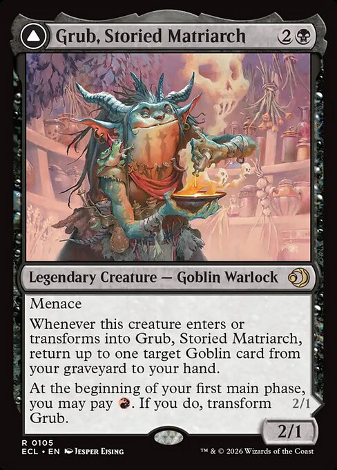 Grub, Storied Matriarch // Grub, Notorious Auntie #105 from Lorwyn Eclipsed
