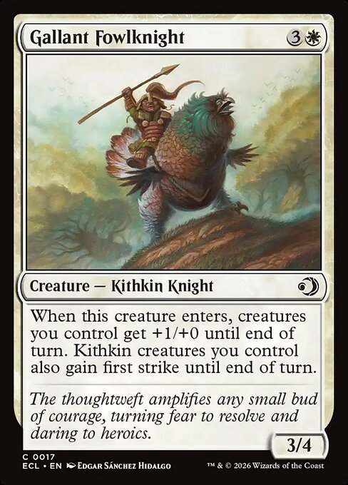 Gallant Fowlknight #17 from Lorwyn Eclipsed