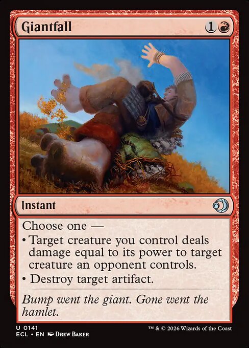 Giantfall #141 from Lorwyn Eclipsed