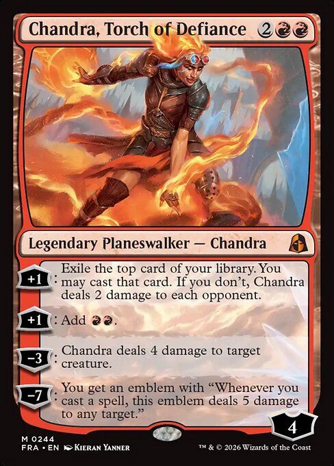 Chandra, Torch of Defiance #244 from Reality Fracture