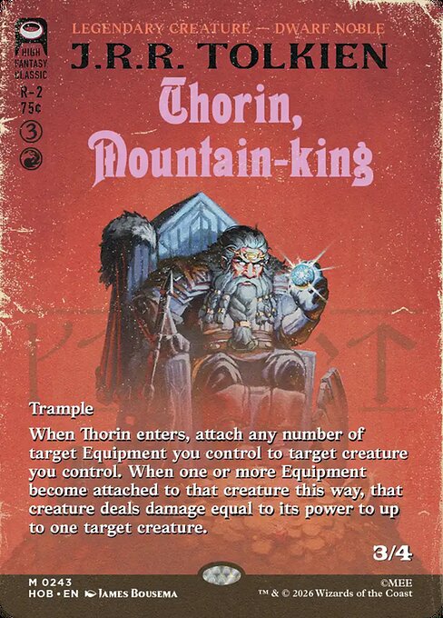 Thorin, Mountain-king #243 from The Hobbit