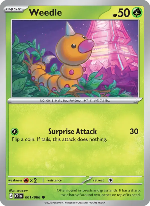 Weedle #001 from Chaos Rising
