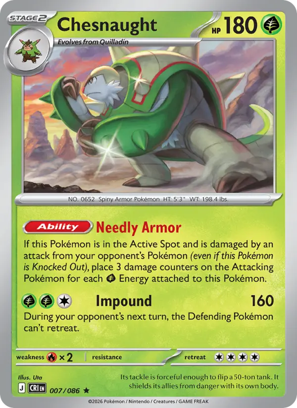 Chesnaught #007 from Chaos Rising