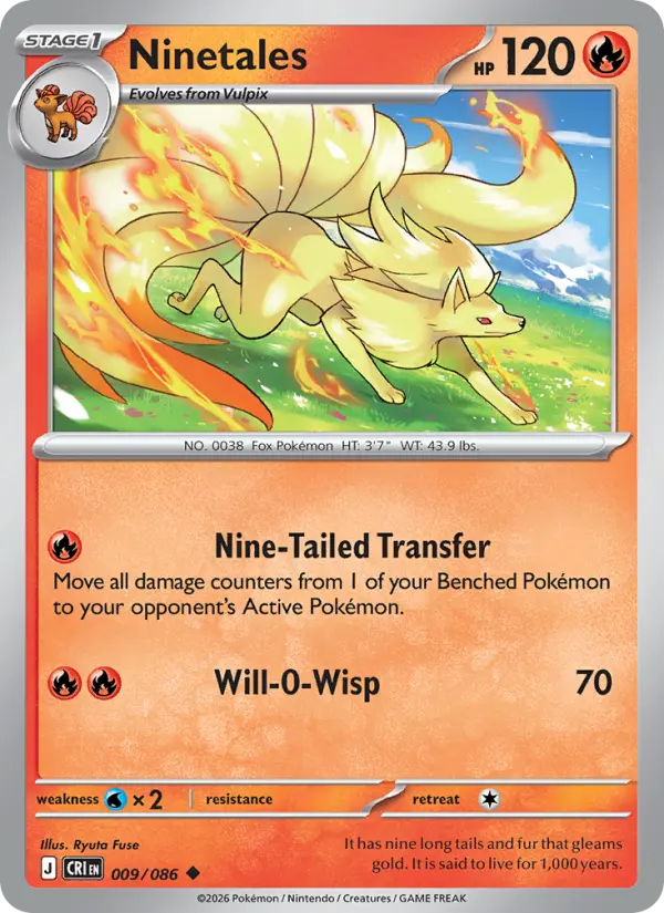 Ninetales #009 from Chaos Rising