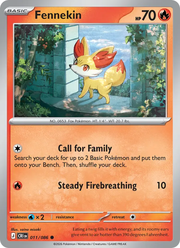 Fennekin #011 from Chaos Rising