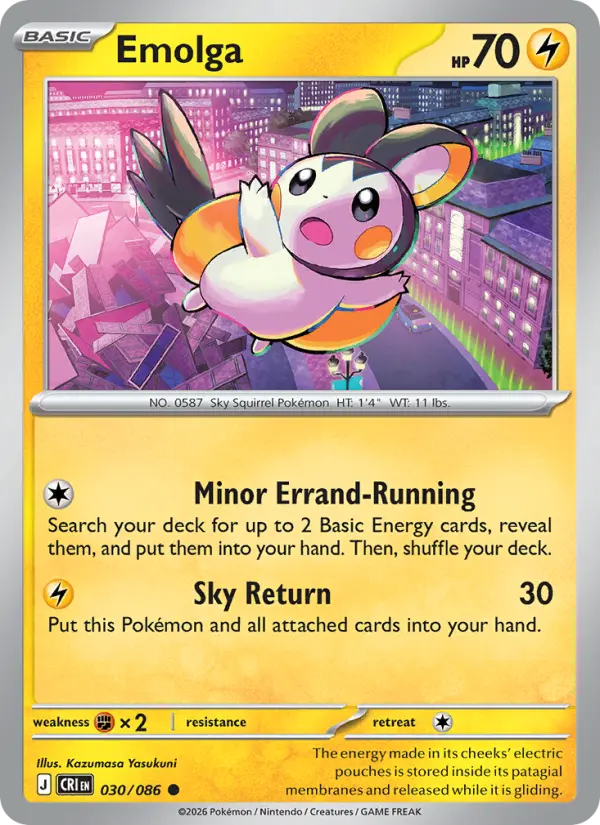 Emolga #030 from Chaos Rising