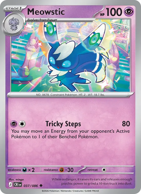 Meowstic #037 from Chaos Rising