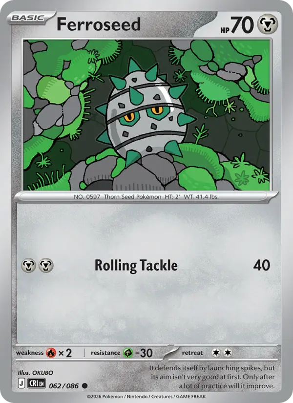 Ferroseed #062 from Chaos Rising