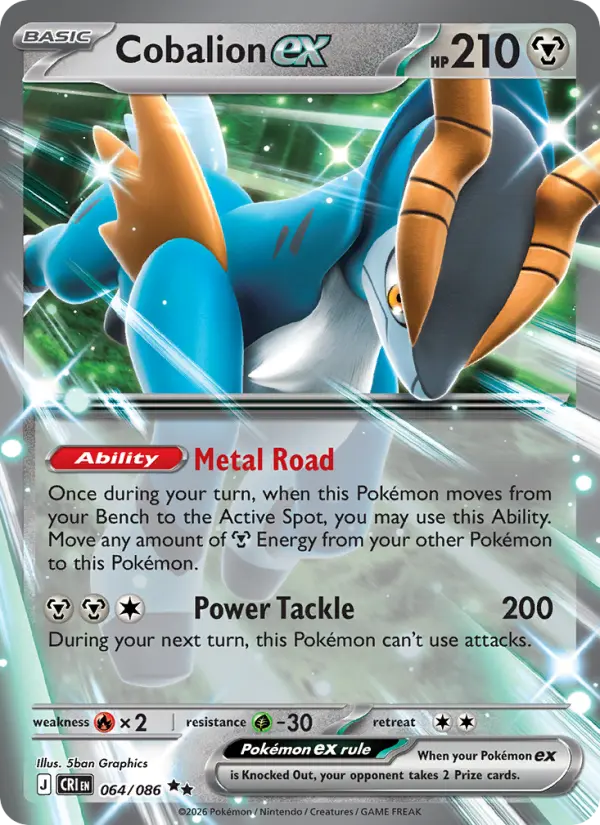 Cobalion ex #064 from Chaos Rising