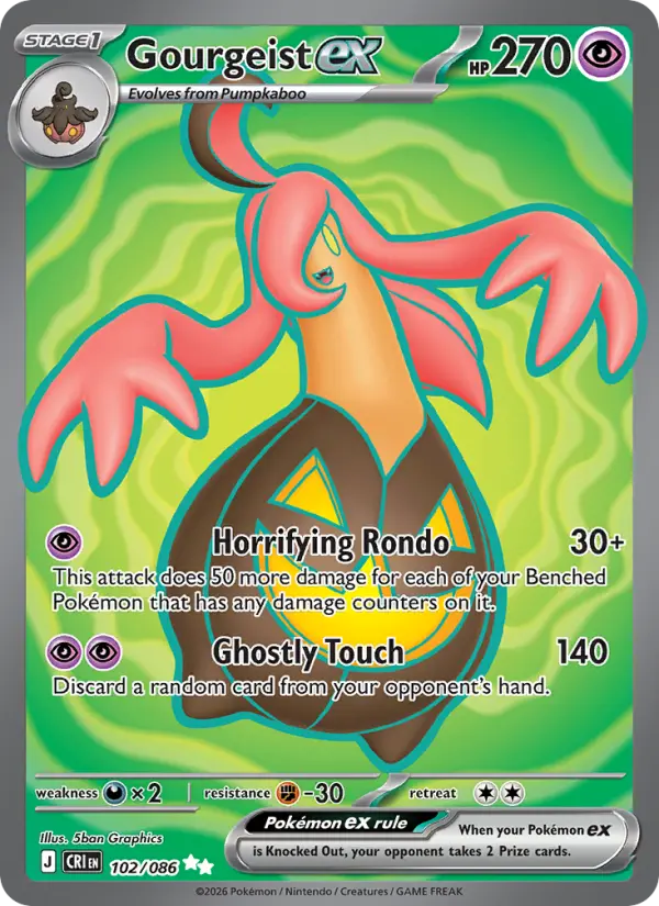 Gourgeist ex #102 from Chaos Rising