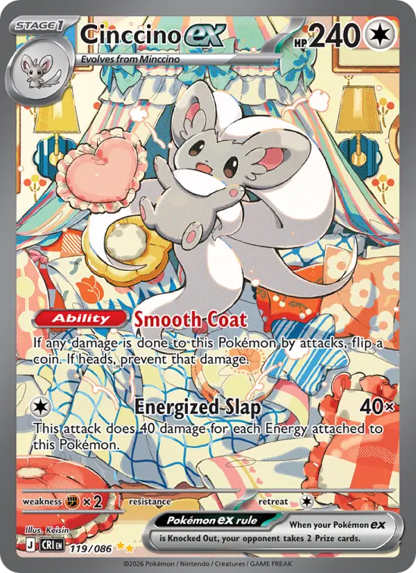 Cinccino ex #119 from Chaos Rising