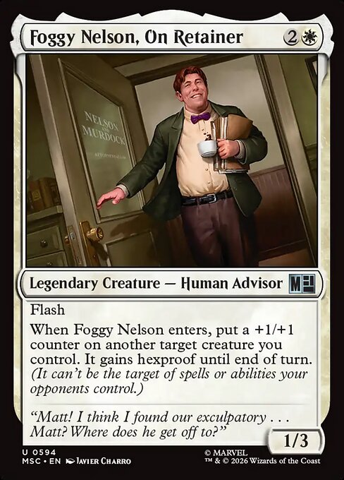 Foggy Nelson, On Retainer #594 from Marvel Super Heroes Commander