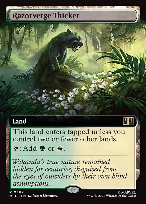 Razorverge Thicket #487 from Marvel Super Heroes Commander