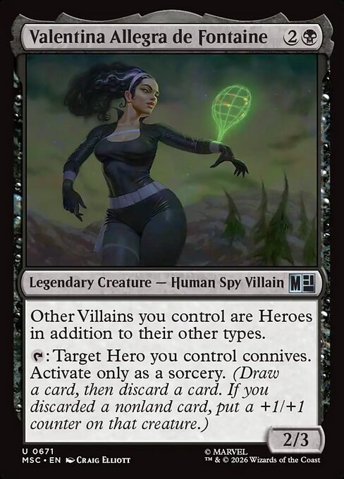 Valentina Allegra de Fontaine #671 from Marvel Super Heroes Commander