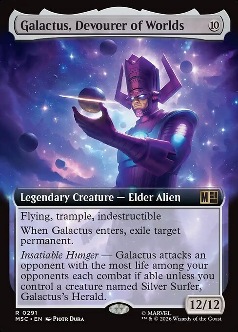 Galactus, Devourer of Worlds #291 from Marvel Super Heroes Commander