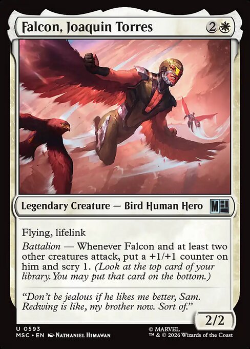 Falcon, Joaquin Torres #593 from Marvel Super Heroes Commander