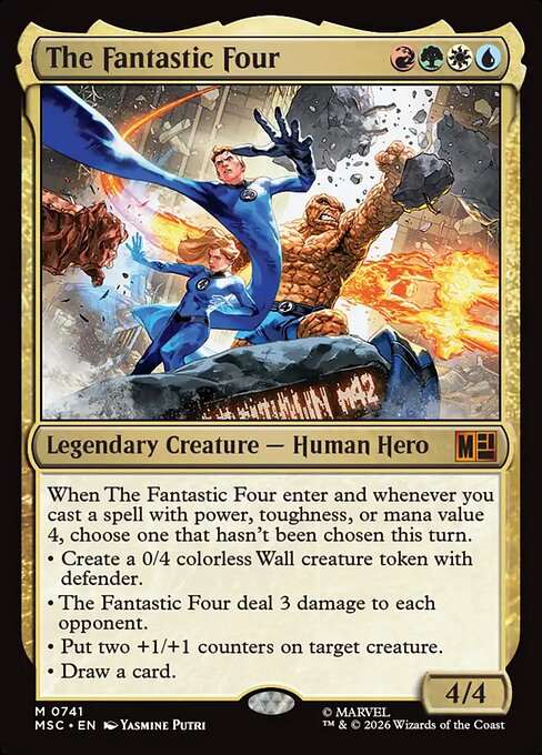 The Fantastic Four #741 from Marvel Super Heroes Commander