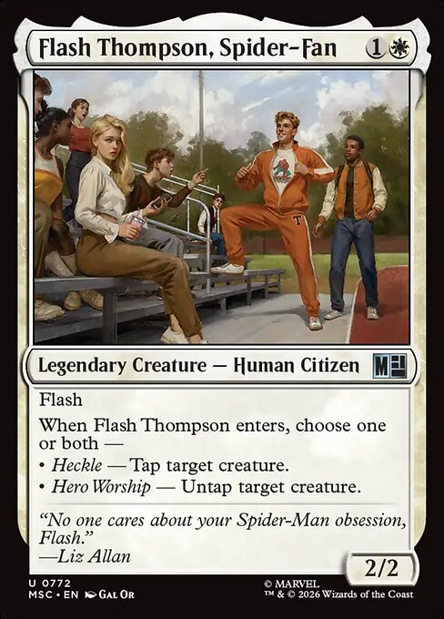 Flash Thompson, Spider-Fan #772 from Marvel Super Heroes Commander