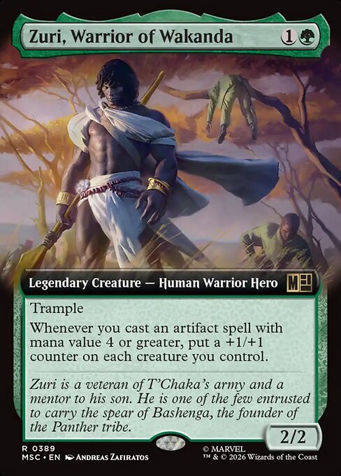Zuri, Warrior of Wakanda #389 from Marvel Super Heroes Commander