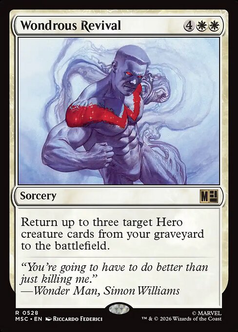 Wondrous Revival #528 from Marvel Super Heroes Commander