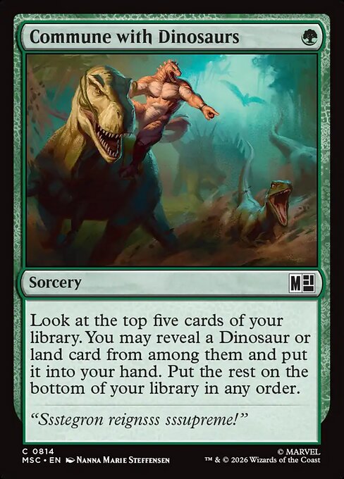Commune with Dinosaurs #814 from Marvel Super Heroes Commander
