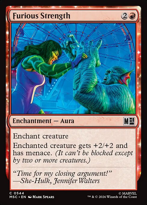 Furious Strength #544 from Marvel Super Heroes Commander