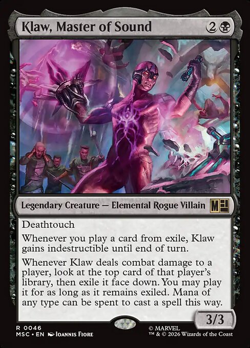 Klaw, Master of Sound #46 from Marvel Super Heroes Commander