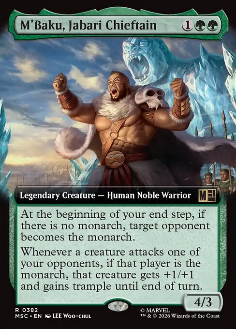 M'Baku, Jabari Chieftain #382 from Marvel Super Heroes Commander