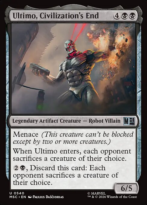 Ultimo, Civilization's End #540 from Marvel Super Heroes Commander