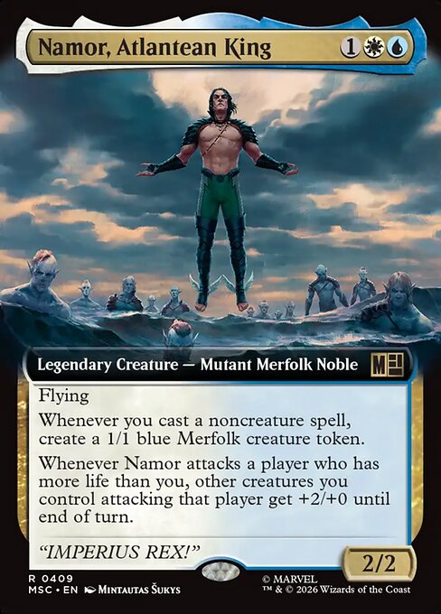 Namor, Atlantean King #409 from Marvel Super Heroes Commander