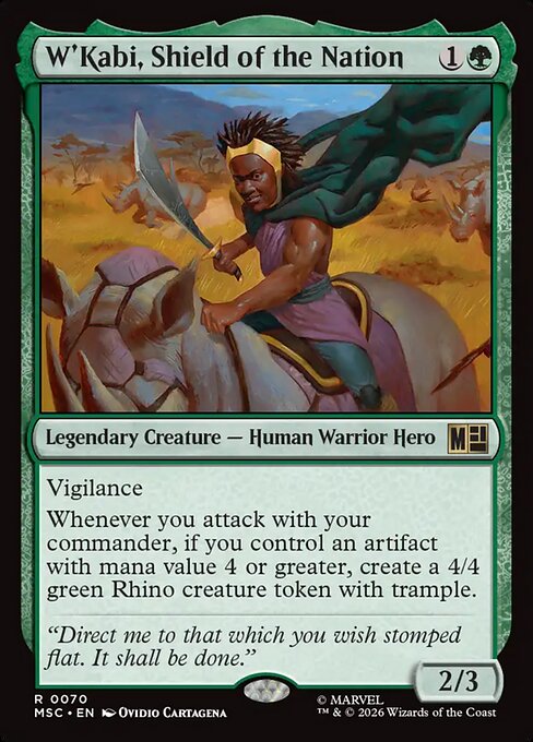 W'Kabi, Shield of the Nation #70 from Marvel Super Heroes Commander