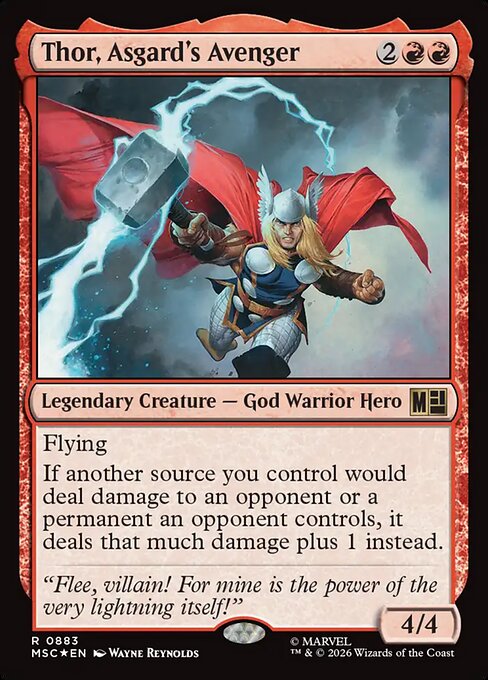 Thor, Asgard's Avenger #883 from Marvel Super Heroes Commander