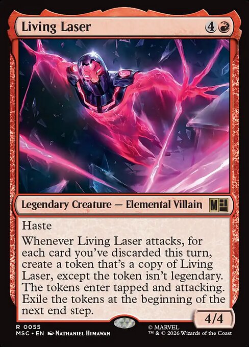 Living Laser #55 from Marvel Super Heroes Commander