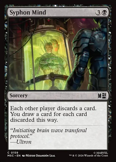 Syphon Mind #159 from Marvel Super Heroes Commander