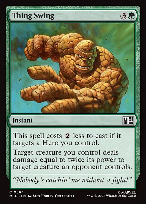 Thing Swing #564 from Marvel Super Heroes Commander