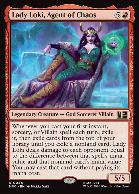 Lady Loki, Agent of Chaos #54 from Marvel Super Heroes Commander