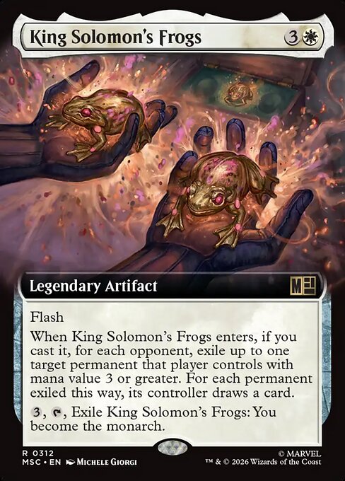 King Solomon's Frogs #312 from Marvel Super Heroes Commander