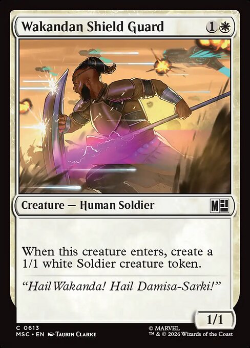 Wakandan Shield Guard #613 from Marvel Super Heroes Commander