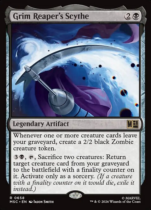 Grim Reaper's Scythe #658 from Marvel Super Heroes Commander