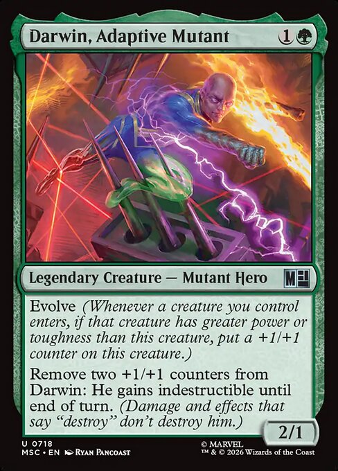 Darwin, Adaptive Mutant #718 from Marvel Super Heroes Commander