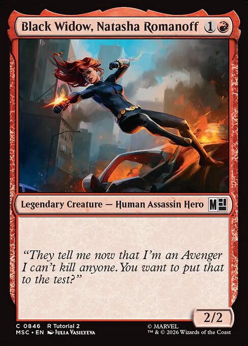 Black Widow, Natasha Romanoff #846 from Marvel Super Heroes Commander