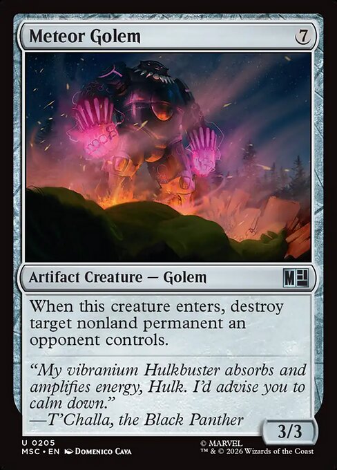 Meteor Golem #205 from Marvel Super Heroes Commander