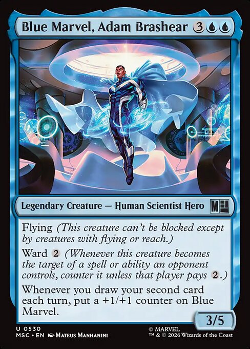 Blue Marvel, Adam Brashear #530 from Marvel Super Heroes Commander