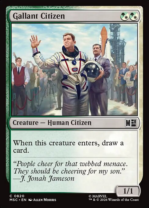 Gallant Citizen #820 from Marvel Super Heroes Commander