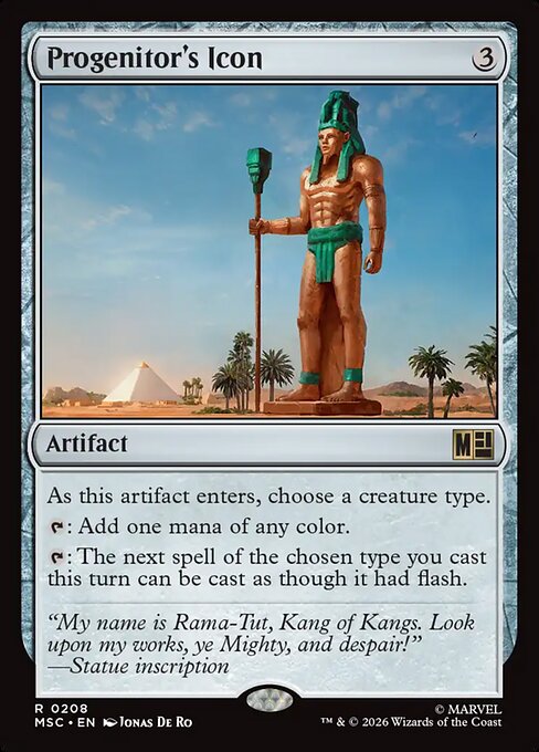Progenitor's Icon #208 from Marvel Super Heroes Commander