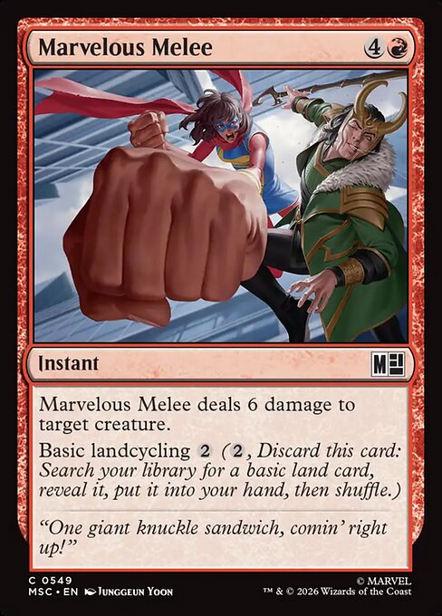 Marvelous Melee #549 from Marvel Super Heroes Commander