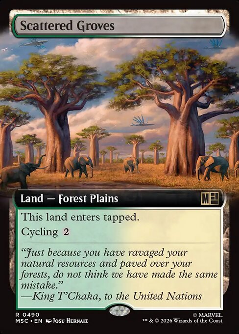 Scattered Groves #490 from Marvel Super Heroes Commander