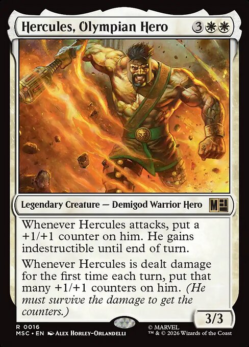Hercules, Olympian Hero #16 from Marvel Super Heroes Commander