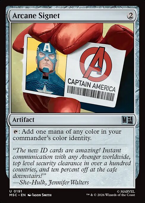 Arcane Signet #191 from Marvel Super Heroes Commander
